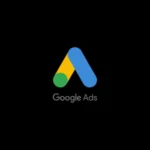 The Google Ads logo on a black background, used by the best freelance digital marketer in Dubai.