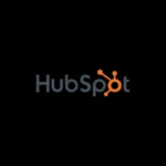 HubSpot logo on a black background, used by the best freelance digital marketer in Dubai.