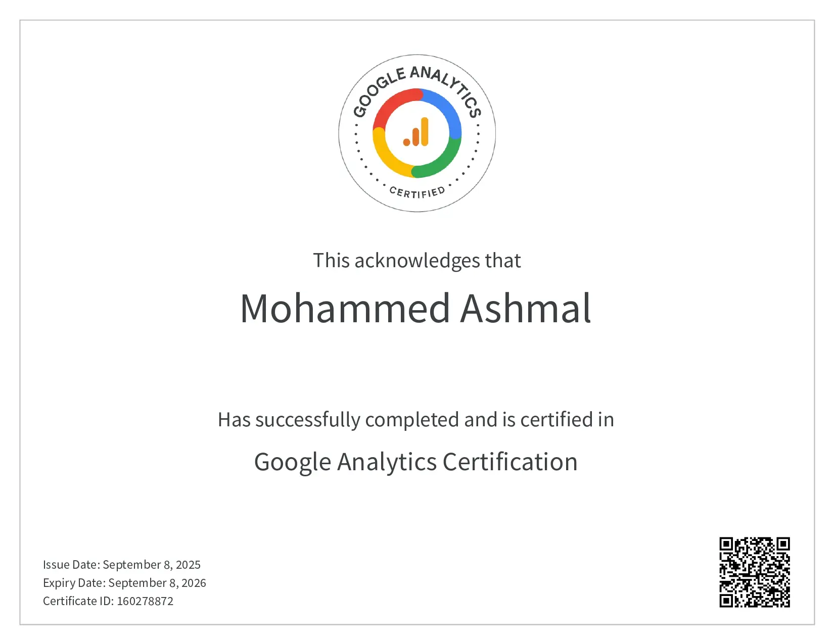 google-analytics-certicate-of-best-freelance-digital-marketer-in-dubai